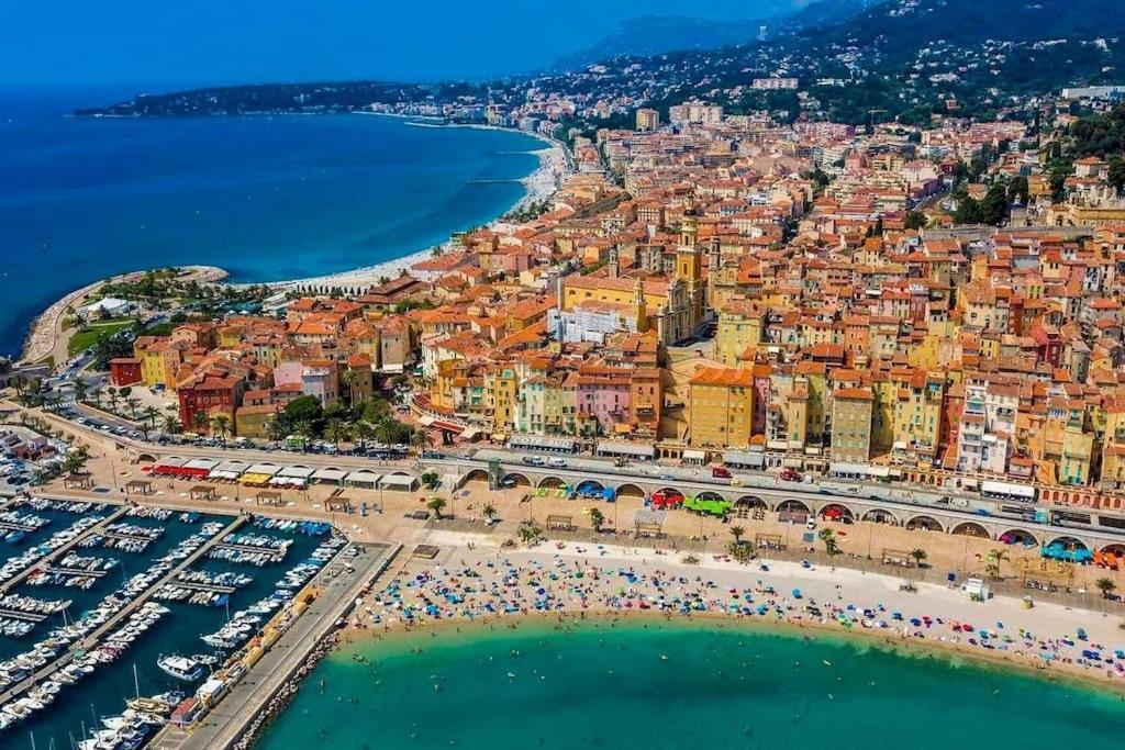 شقة Beau 2 Pieces,Terrasse, Parking Menton Centre المظهر الخارجي الصورة